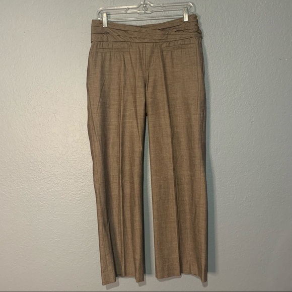 Anthropologie’s Elevenses Brown High Rise Cotton Pants - Picture 1 of 8